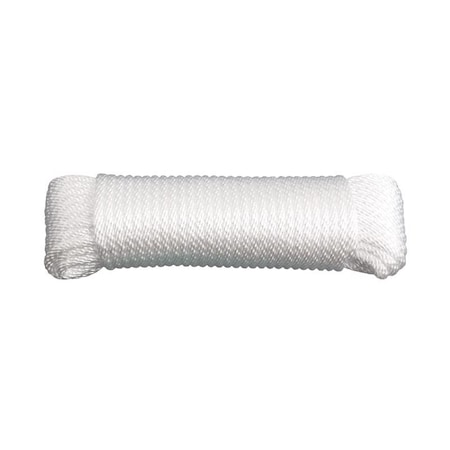 Koch Industries Koch Industries 1/4 in. D X 100 ft. L White Solid Braided Nylon Rope 5220836